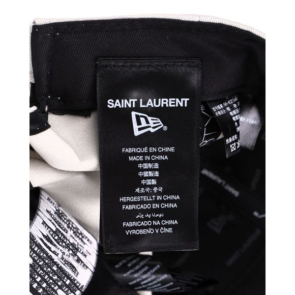 Saint Laurent x New Era Cassandre Cap in White Cotton - Picture 5 of 8